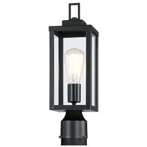 Hukoro Black Outdoor Light Post Lantern Kit Head with Clear Glass Shade [131]